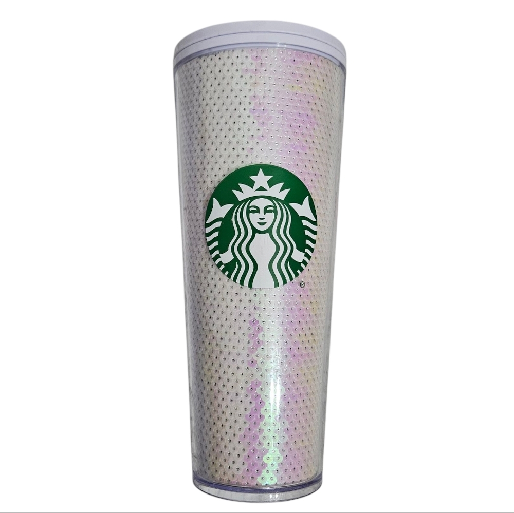 Starbucks Holiday 2020 Exclusive White Pink 24 OZ Venti Cold Cup Tumbler